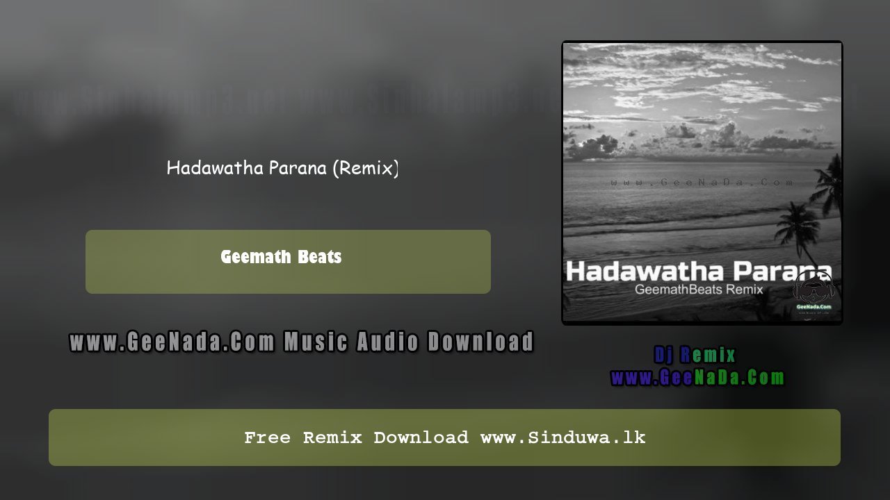 Hadawatha Parana (Remix)