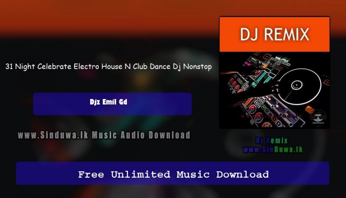 31 Night Celebrate Electro House N Club Dance Dj Nonstop